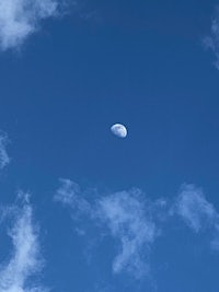 a blue sky with clouds