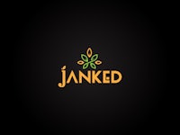 the logo for junked on a black background