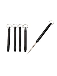 a set of tools with a black handle and a black handle